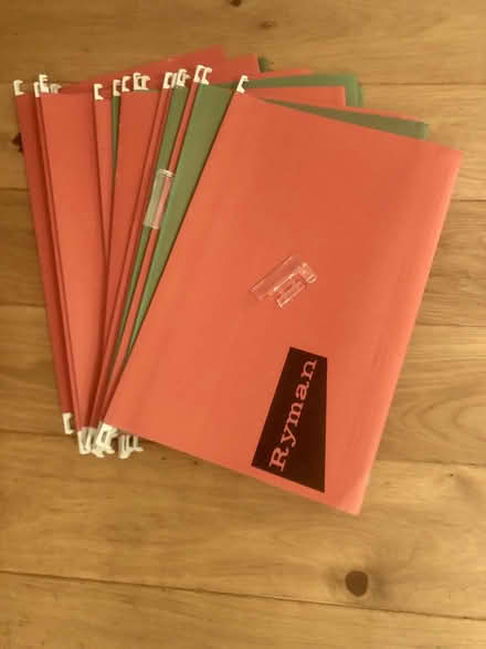 Photo of free Filing cabinet hanging files + plastic folders (Bennett's Cross TQ9) #1