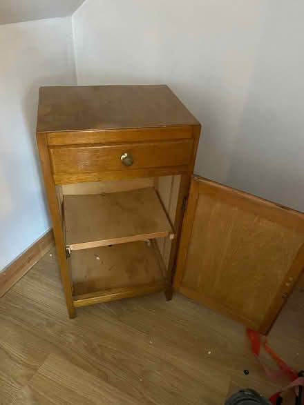 Photo of free Sm wood cabinet with brass knob (Mitcham) #2