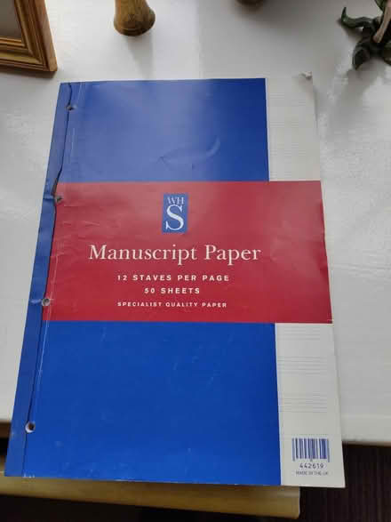 Photo of free A4 pad for writing music (ST15 Walton, Stone) #1