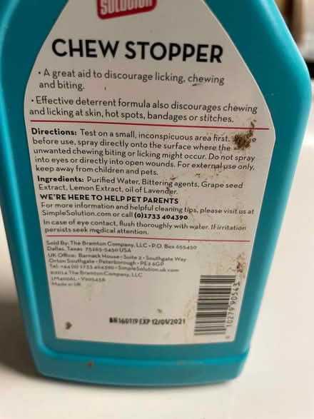 Photo of free Half full bottle chew stopper (AL1) #3