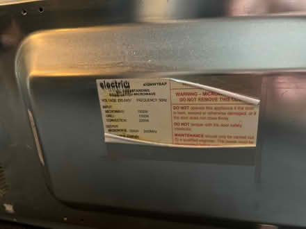 Photo of free Combination microwave (DE56 - Duffield) #3