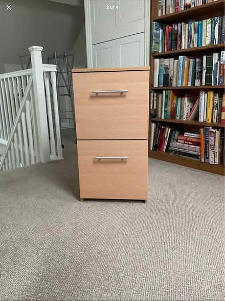 Photo of free Wood effect filing cabinet (Thirsk) #2