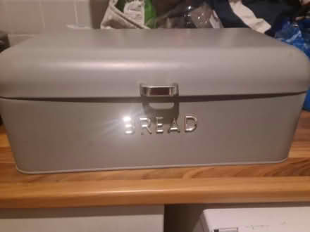 Photo of free Grey bread bin (Brentford) #1