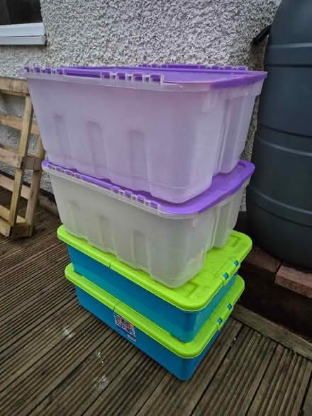 Photo of free 4x storage boxes (Harley Shute TN38) #1