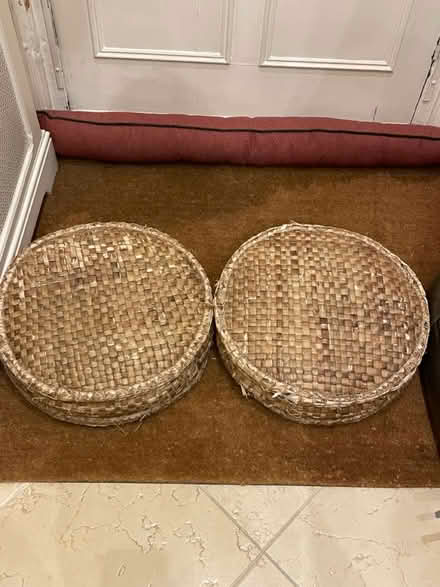Photo of free Rattan floor cushions (Islington N1) #1