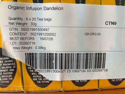 Photo of free Dandelion Tea (Coombe KT2) #1