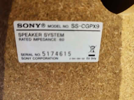 Photo of free Pair of Sony speakers (Totternhoe LU6) #2