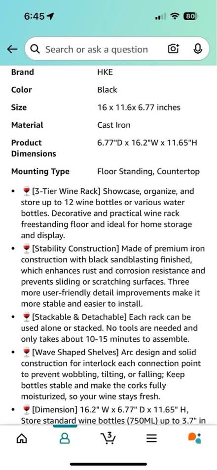 Photo of free Wine rack (Manhasset) #4
