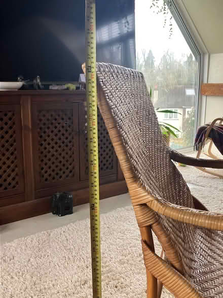 Photo of free Large bamboo and rattan chair (Coulsdon, nr, train station) #3