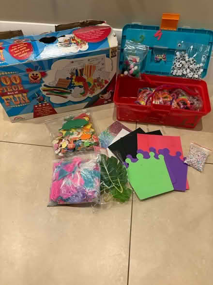 Photo of free Craft box & craft materials / stuff (Southfields SW19) #1
