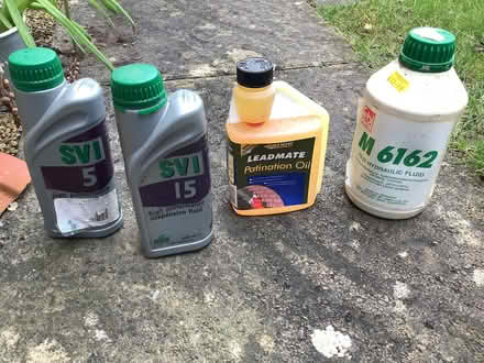Photo of free Hydraulic fluid, Suspension Fluid, Lead Patination oil (The Plantation GL5) #1