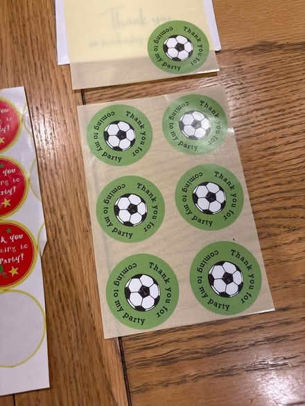 Photo of free Thanks 4coming to my party stickers (Southfields SW19) #4