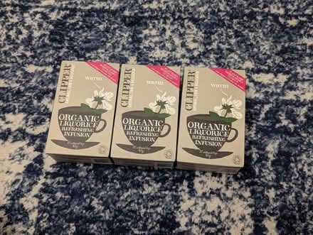 Photo of free 3 x boxes clipper liquorice tea (Hawksworth LS5) #1