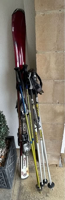 Photo of free Skis, bindings & 3 sets of poles (Shepperton, TW17) #1