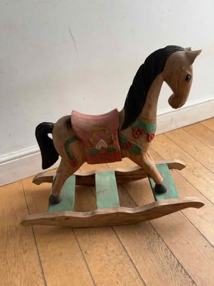 Photo of free Vintage wooden rocking horse (Southfields) #1