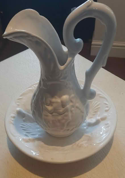 Photo of free White Ornamental Jug & Bowl (Broseley TF12) #2