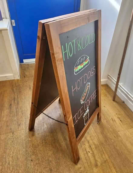 Photo of Pavement chalk board (Smallburgh NR12) #1