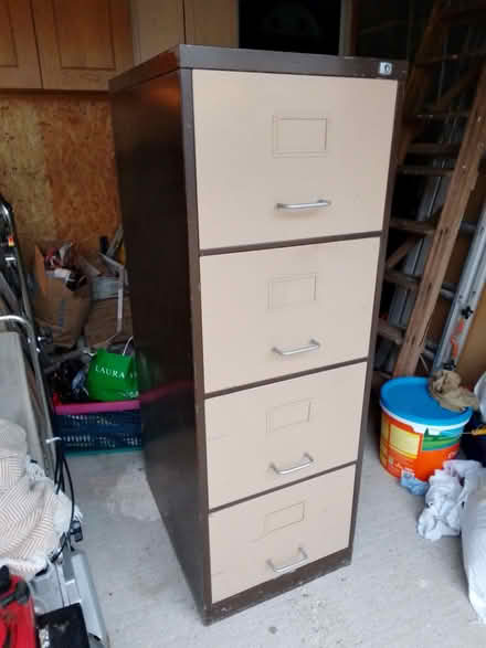 Photo of free Metal 4 drawer filing cabinet (Saltford) #1