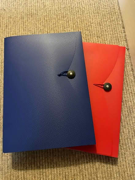 Photo of free 2 slim plastic box files (Lower Weston) #1