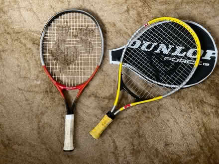 Photo of free 2 short tennis rackets - River area. (windsor-maidenhead-freegle CGA SL6) #1