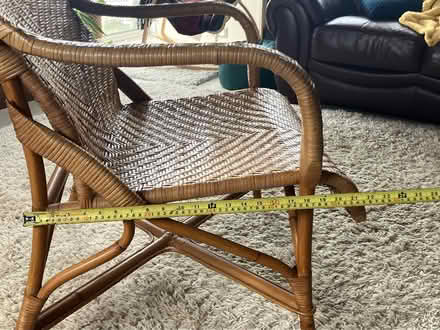 Photo of free Large bamboo and rattan chair (Coulsdon, nr, train station) #4