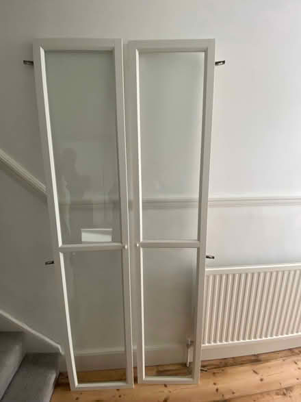 Photo of free IKEA billy book case glass doors x 4 pairs (Fulham Palace Rd SW6) #1