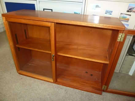 Photo of free Small Glass-Fronted Bookcase/Display Cabinet (Mudeford BH23) #2