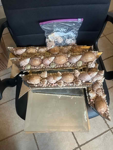 Photo of free Broken frame seashell mirror (Santa Clara) #1