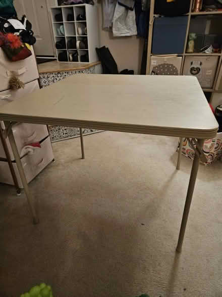 Photo of free 34 in folding card table (Broadlands, VA) #1