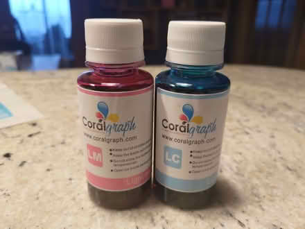 Photo of free Bottles of printer ink - lt cyan, lt magenta, Portishead (Weston in Gordano BS20) #1