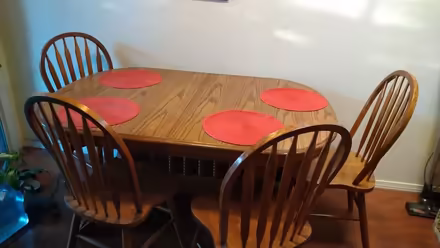 Photo of free Oak table and 4 chairs (NW side) #1