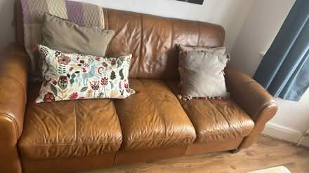 Photo of free 3 seater leather sofa (Pinner HA5) #1