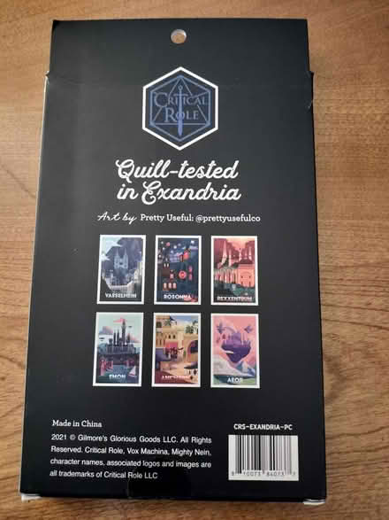 Photo of free Critical Role Exandria Postcards (Ilchester) #2