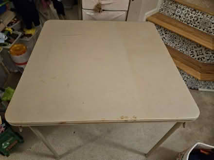 Photo of free 34 in folding card table (Broadlands, VA) #3