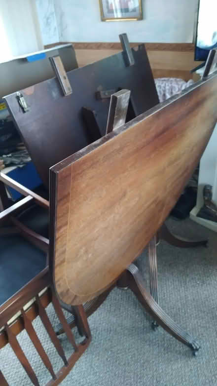 Photo of free Mahogany table and 6 chairs (St Helen's, fingerpost) #4