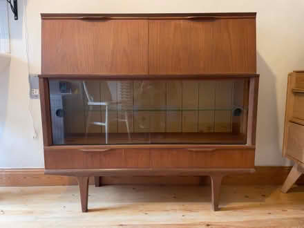 Photo of free Mid-century modern teak cabinet/ bureau (Moseley B13) #1