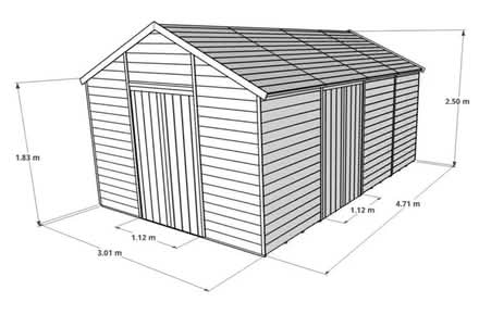 Photo of free spare tongue & groove shed panels (CR7) #2