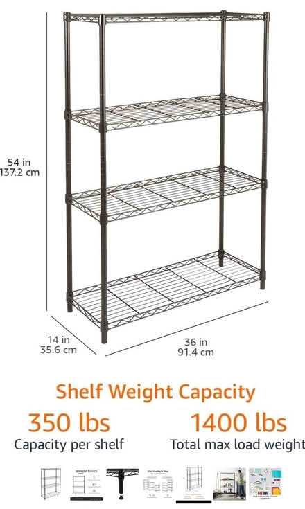 Photo of free 4-shelf storage rack (disassembled) (Bayswater W2) #2