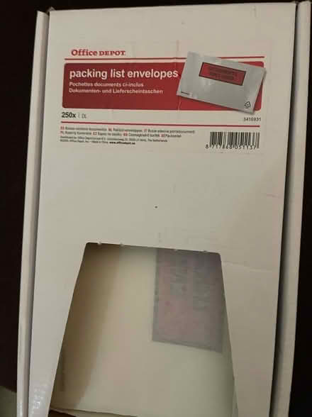 Photo of free Packing list envelopes (Loughborough LE11) #1