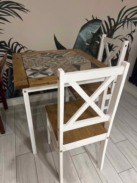 Photo of free Square table with two chairs (LE2 Aylestone) #1