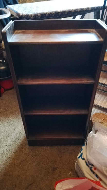 Photo of free small oak bookcase (GU10) #1