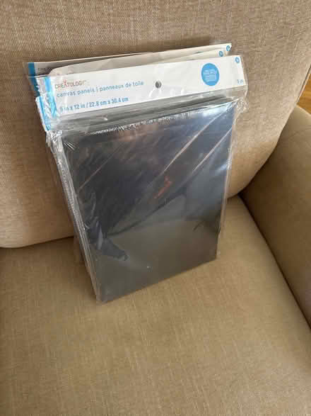 Photo of free 25- 9x12 canvas panels--black (West Torrance) #1