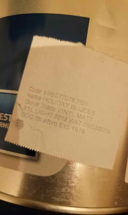 Photo of free Dulux paint 2.5l (East Village E20) #3