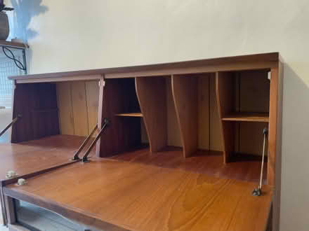Photo of free Mid-century modern teak cabinet/ bureau (Moseley B13) #2