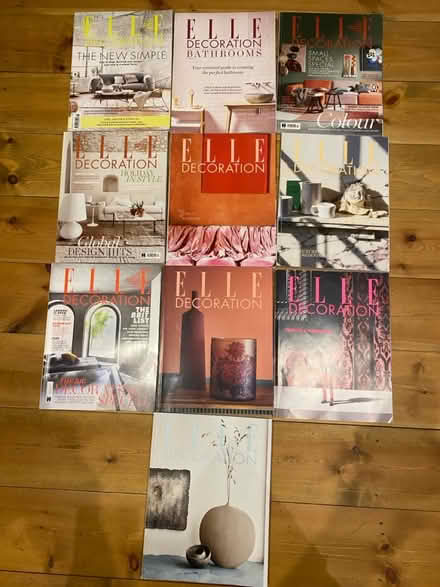 Photo of free 10 Elle Decoration Magazines Part 1 (Maidstone near Mote Park ME15) #1