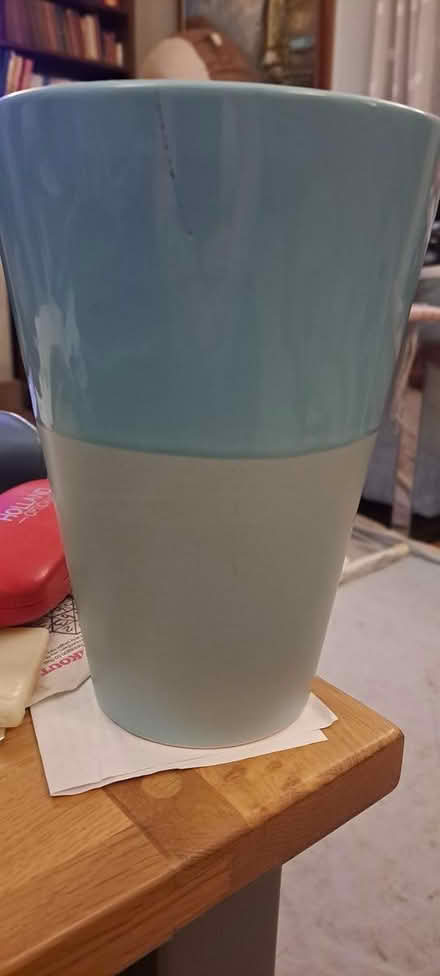 Photo of free 2 x Tone Blue Vase (WR14 Malvern Link) #1
