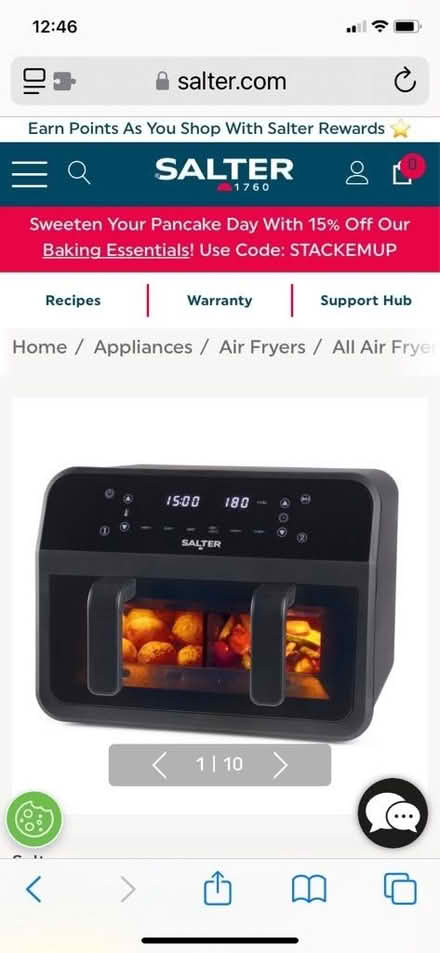 Photo of free Air fryer with 2 baskets 7 litres (Bernards Heath AL1) #3