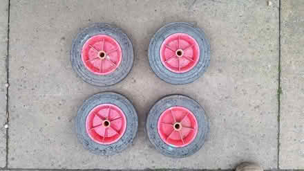 Photo of free Set of wheels for cart (Hitchin, SG4) #1