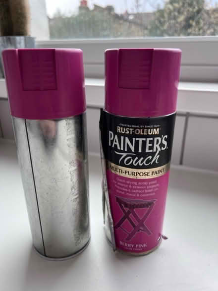 Photo of free 2 Cans of Pink Rust Oleum Aerosol (Tooting SW17 9TD) #1