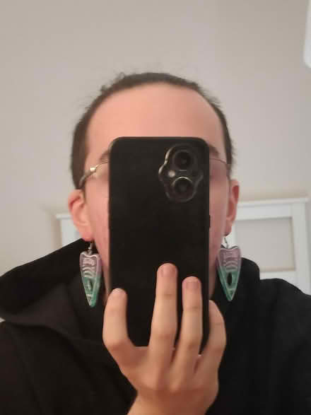 Photo of free ouija planchette earrings (Ilchester) #2